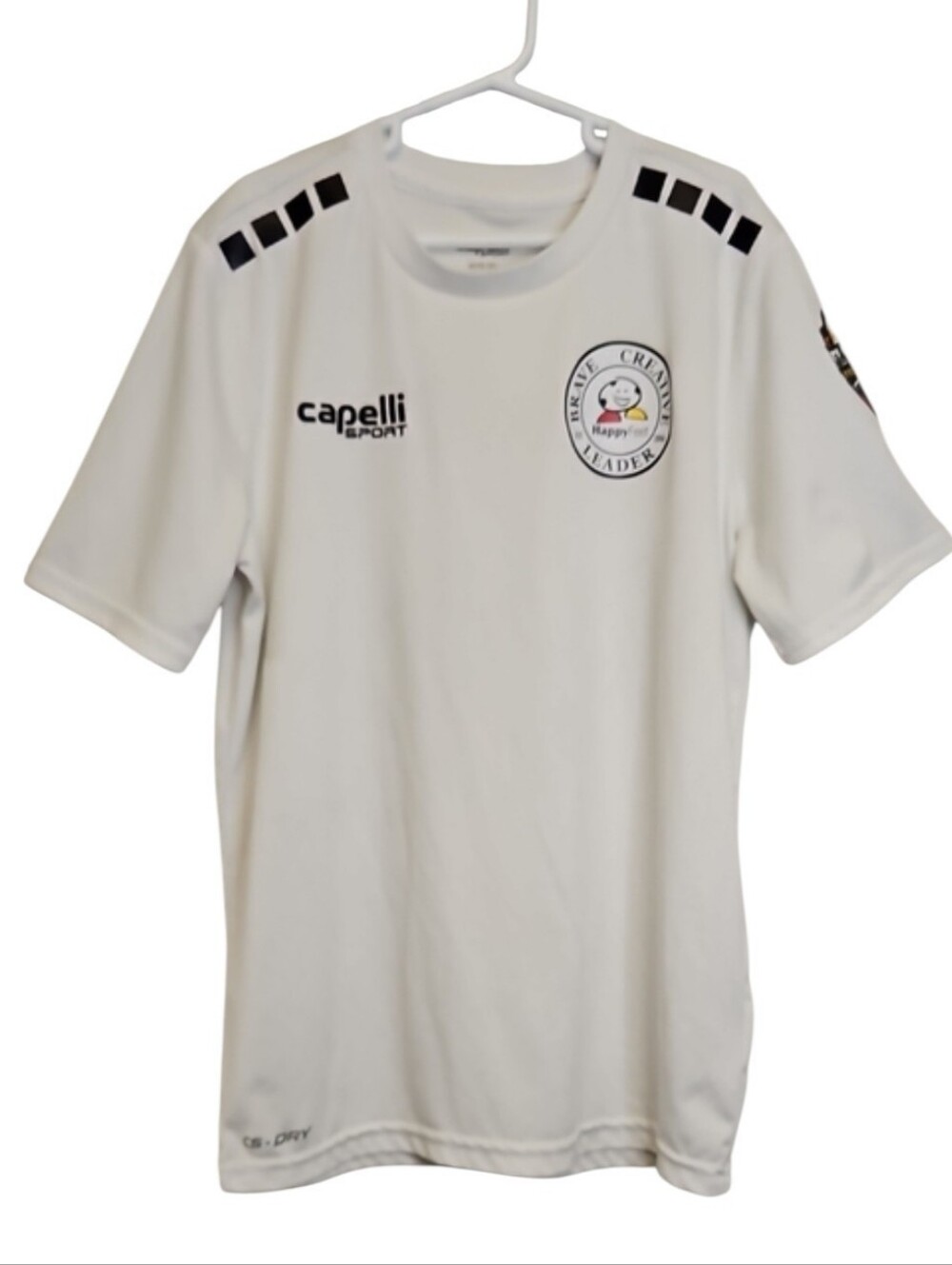 Capelli Sport Kids White Short-Sleeve Soccer Shirt, Size Medium (10-12)